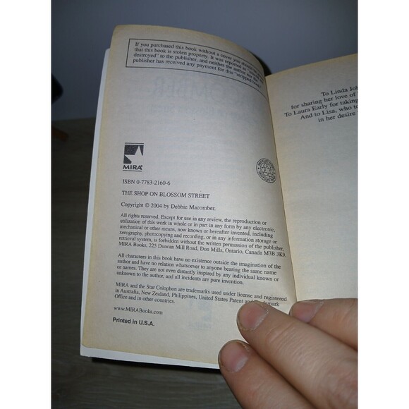 Lot of 5 Paperback Books by Debbie Macomber Romance 4 Are Blossom Street Series - Picture 8 of 13